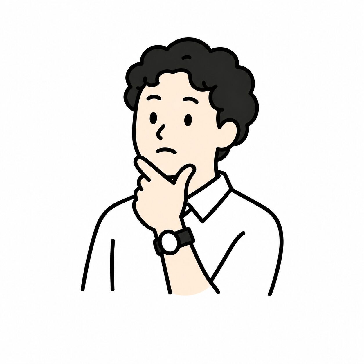 市場データを確認する株山のイラスト